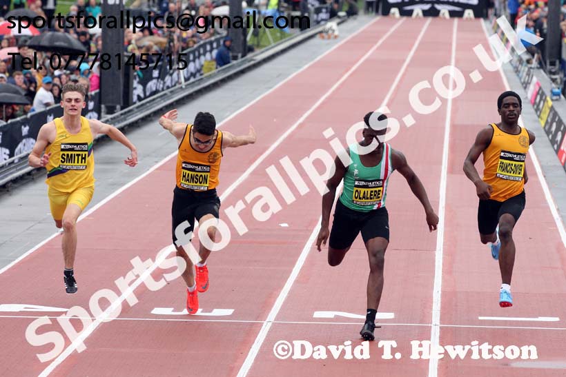 English Schools boys 150 metres, 2018 Great North CityGames. Photo: David T. Hewitson/Sports for All Pics